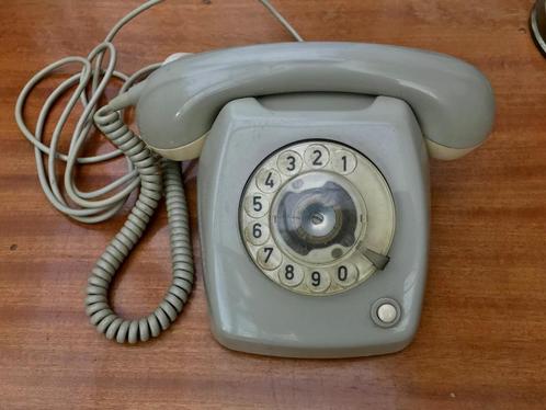 Vintage PTT Telecom telefoon T65 grijs, Huis en Inrichting, Woonaccessoires | Overige, Gebruikt, Ophalen of Verzenden