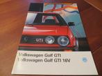 Folder Volkswagen Golf GTi, VW Golf GTI 16V 1988, 1989, Boeken, Volkswagen, Ophalen of Verzenden, Zo goed als nieuw, Volkswagen