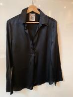 Semicouture blouse acetaat/zijde zwart 36, Semicouture, Zwart, Ophalen of Verzenden, Zo goed als nieuw