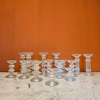 Kristalglazen kandelaren 'Festivo' by Timo Sarpaneva vintage, Overige materialen, Ophalen of Verzenden, Zo goed als nieuw, X