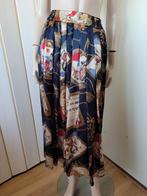 Yarell vintage rok met circus print maat 38/M, Maat 38/40 (M), Yarell, Blauw, Ophalen of Verzenden