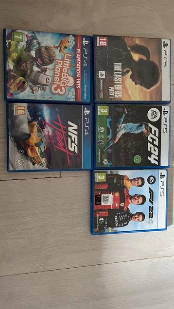 PS4 & PS5 Games - The Last of Us, EA FC, F1, NFS, LBP beschikbaar voor biedingen