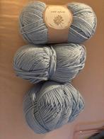 3 rollen blauwe Alison & Mae wol, Hobby en Vrije tijd, Ophalen of Verzenden, Zo goed als nieuw, Breien of Haken, Wol of Garen