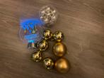 Gouden kerstballen, Ophalen of Verzenden, Zo goed als nieuw