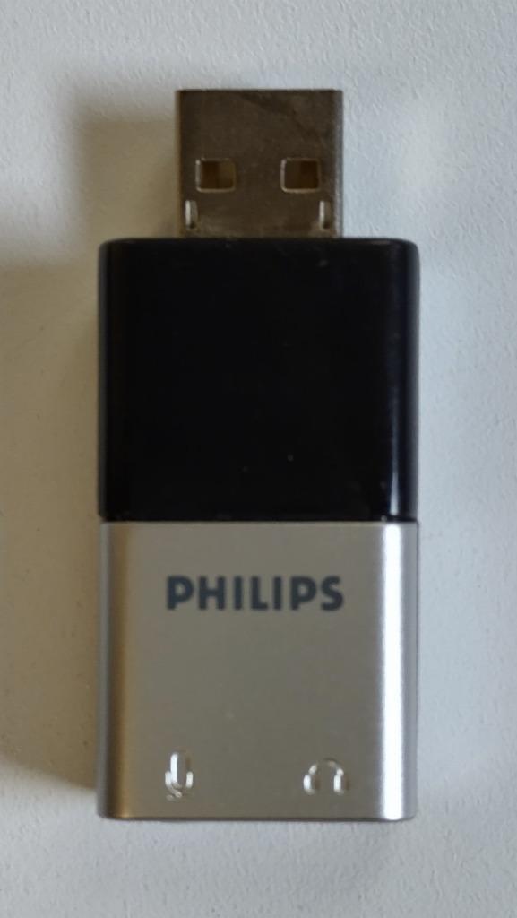 Philips U108 stereo geluidskaart-adapter CM108 CMedia, Computers en Software, Geluidskaarten, Zo goed als nieuw, Extern, Ophalen of Verzenden