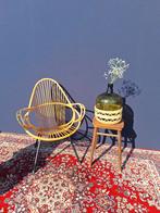Vintage rotan fauteuil, jaren vijftig, Rohe, Noordwolde, Gebruikt, Riet of Rotan, Ophalen of Verzenden, Nvt