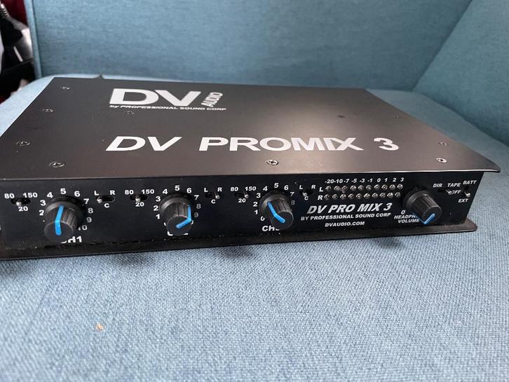 Professional Sound Corp DV PROMIX 3 – draagbare audio mixer, Audio, Tv en Foto, Professionele Audio-, Tv- en Video-apparatuur