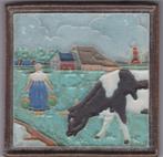 Porceleyne Fles cloisonné tegel : Friesland, Antiek en Kunst, Ophalen of Verzenden