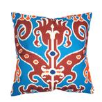 Ikat kussenhoes Rosa blauw linenlook | 45 x 45 cm, Huis en Inrichting, Woonaccessoires | Kussens, Dekussenkraam@gmail.com, De kussenkraam