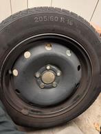 4 Winterbanden Continental 205/60 R16 met Velg, Auto-onderdelen, Banden en Velgen, Ophalen, Gebruikt, 16 inch, Banden en Velgen