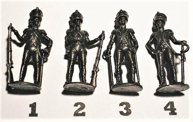 17- kindersurprise metal Franse Soldaten 1810 Napoleon, Verzamelen, Verrassingseieren, Zo goed als nieuw, Overige typen, Ophalen of Verzenden