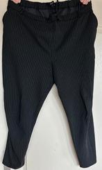Zizzi Zwarte Krijtstreep Broek - Maat 46/48, Zizzi, Zwart, Maat 46/48 (XL) of groter, Ophalen of Verzenden