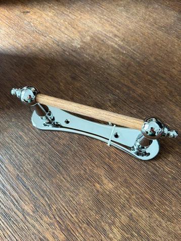 Toiletrol houder zilver hout beschikbaar voor biedingen