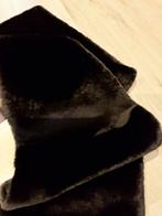 Zwarte nep bont stola / omslagdoek, Kleding | Dames, Ophalen of Verzenden, Zo goed als nieuw