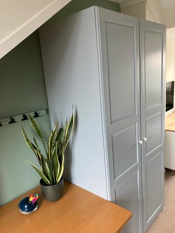 IKEA Pax kast 200x100 cm - zelf geschilderd - afbeelding 3