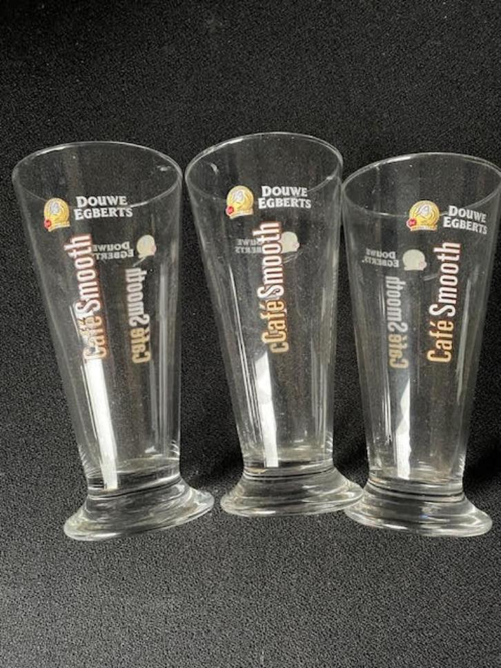 Douwe Egberts Smooth Café koffieglazen (3 st), Verzamelen, Glas en Borrelglaasjes, Nieuw, Overige typen, Ophalen of Verzenden