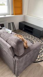 Metalen TV meubel (zwart), Huis en Inrichting, Kasten | Televisiemeubels, Ophalen, Gebruikt, 100 tot 150 cm, Minder dan 100 cm