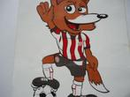 sticker oud PSV Voetbal jaren 80 Vacansoleil strip vos retro, Verzamelen, Stickers, Verzenden, Zo goed als nieuw, Bedrijf of Vereniging
