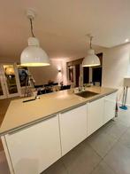 2 VT wonen hanglampen, plafondlampen, wit, Ophalen, Zo goed als nieuw, Metaal, Minder dan 50 cm