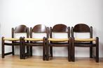 Brutalisme stoelen Hank Lowenstein Padova design jaren '70, Huis en Inrichting, Riet of Rotan, Bruin, Geen, Ophalen of Verzenden