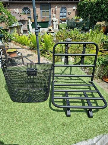 ** COMPLETE FIETSVOORVORK REK + METALEN MAND *** beschikbaar voor biedingen
