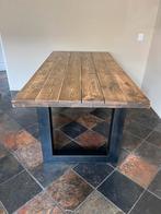Grote houten eettafel., Ophalen, Gebruikt, 200 cm of meer, 50 tot 100 cm