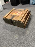 Vintage munitiekist / legerkist –  Decoratie & Opslag, Huis en Inrichting, Woonaccessoires | Kisten, Minder dan 50 cm, Gebruikt