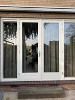 Houten openslaande deuren wit, Doe-het-zelf en Verbouw, Kozijnen en Schuifpuien, Ophalen, Deurkozijn, Nieuw, 150 tot 225 cm