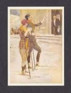 Droste Cacao Winter Tafereel Man en Vrouw Butler., Verzamelen, Ophalen of Verzenden, 1980 tot heden, Ongelopen, Cultuur en Media