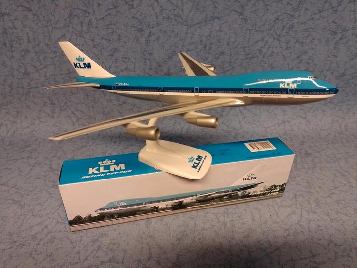 Boeing 747-200 KLM Second (nieuw), Hobby en Vrije tijd, Modelbouw | Vliegtuigen en Helikopters, Nieuw, Groter dan 1:72, Overige merken