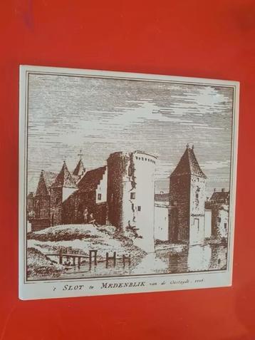 Tegel Slot Medemblik van de oostzijde 1726 beschikbaar voor biedingen