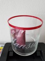 Glazen winddicht met rode rand zie omschrijving!, Ophalen of Verzenden, Nieuw, Glas