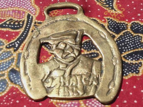 Oud koper kleppermannetje uit Engeland met een piraat 8 cm., Antiek en Kunst, Antiek | Koper en Brons, Koper, Ophalen of Verzenden