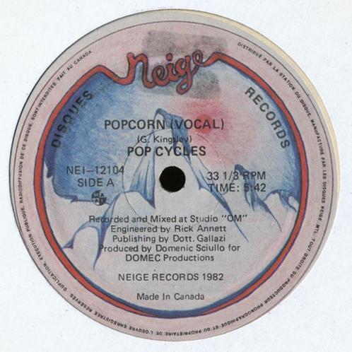 Pop Cycles - Popcorn (Maxi Single), Cd's en Dvd's, Vinyl | Overige Vinyl, Gebruikt, 12 inch, Ophalen of Verzenden