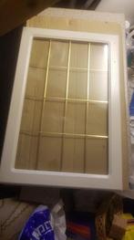 deur keuken paneel hout glas lood vitrine badkamer deurtje, Ophalen of Verzenden, Nieuw, Glas