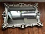 Spiegel landelijk barok stijl zilver 68x98, Antiek en Kunst, Minder dan 100 cm, Ophalen of Verzenden