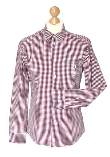 Filippa K. overhemd, geruit shirt, bordeaux Mt. S beschikbaar voor biedingen