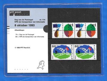 Postzegelmapje 114 - Dag van de Postzegel 1993  beschikbaar voor biedingen