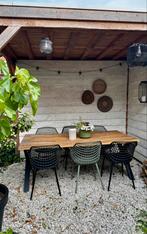 Tuintafel met 6 tuinstoelen, Ophalen, Gebruikt