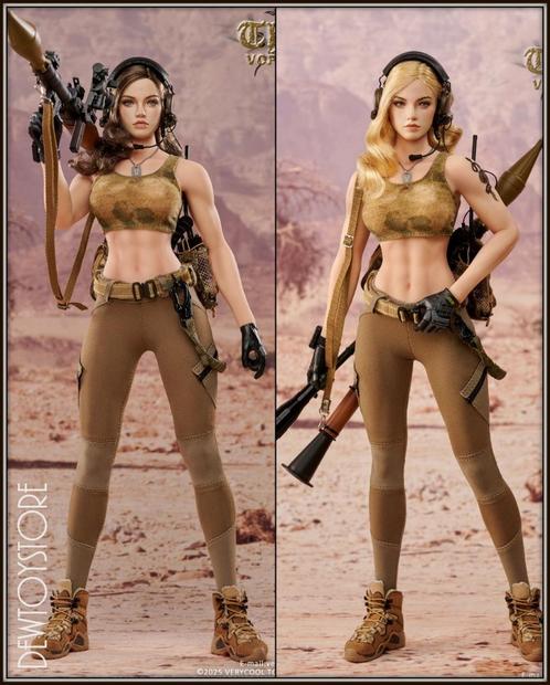 [𝗣𝗿𝗲-𝗼𝗿𝗱𝗲𝗿] VeryCool - Desert Female Soldier Thalia, Verzamelen, Poppetjes en Figuurtjes, Nieuw, Verzenden