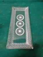 Cake plateau vintage met gouden rand, Huis en Inrichting, Woonaccessoires | Schalen en Manden, Ophalen of Verzenden, 'T Olde Gre-j