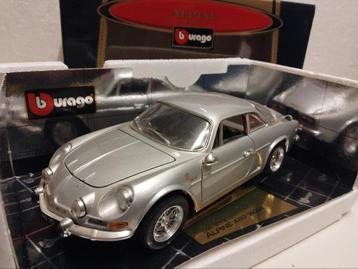 Renaul Alpine 1600S A110 zilvergrijs Bburago metal 1:18 KRD beschikbaar voor biedingen