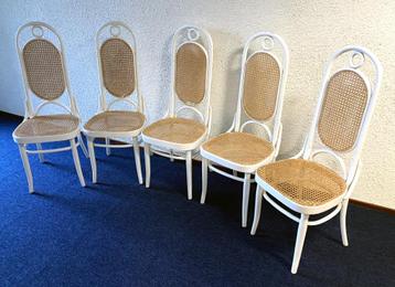 5 VINTAGE THONET/MICHAEL THONET STOELEN # 17 207R LONG JOHN beschikbaar voor biedingen