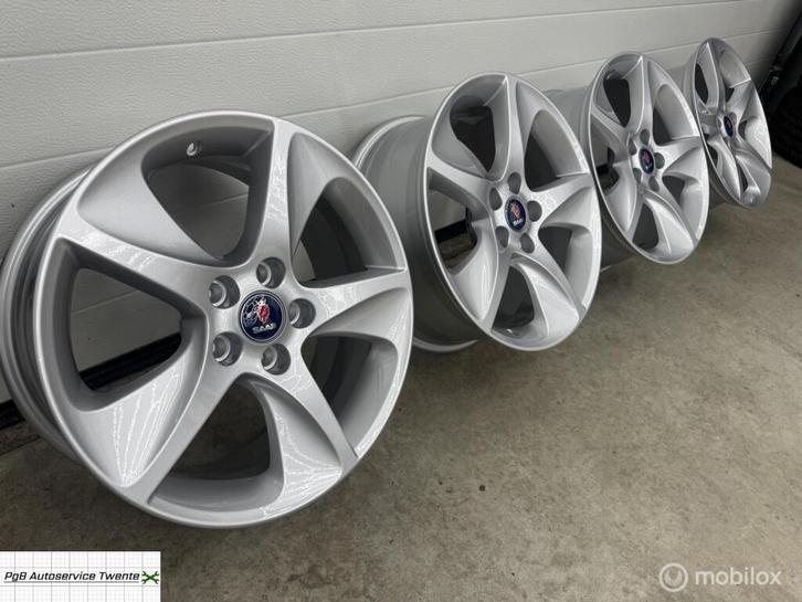 Saab Alu 88 17 inch velgen nieuw gecoat, Auto-onderdelen, Banden en Velgen, Velg(en), Gebruikt, Ophalen of Verzenden