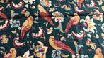 Poppy katoen groen met vogels 200x145    (Oe), Hobby en Vrije tijd, Stoffen en Lappen, 120 cm of meer, Nieuw, Ophalen of Verzenden