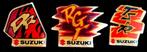 Suzuki trio pins, Verzamelen, Speldjes, Pins en Buttons, Verzenden, Zo goed als nieuw, Transport, Speldje of Pin