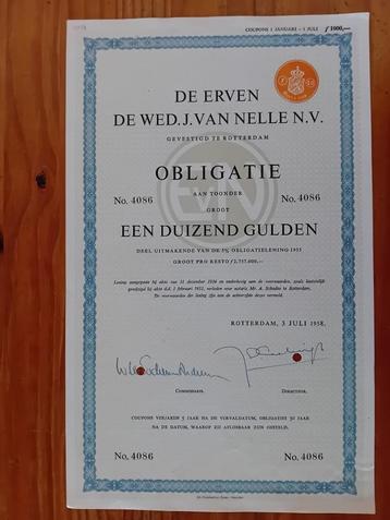 de Erven de Weduwe J. van Nelle - Koffie - Thee - Tabak beschikbaar voor biedingen