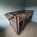 Halfhoogslaper Vipack Pino, met 2 kasten en uitschuifbureau, Ophalen, Gebruikt, Halfhoogslaper