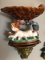 Antieke Wandconsole met Cherubijn, Ophalen