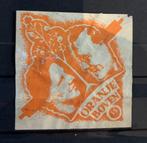 Sluitzegel beschuit koek Oranje Boven Juliana Bernhard, Verzenden, Na 1940, Gestempeld